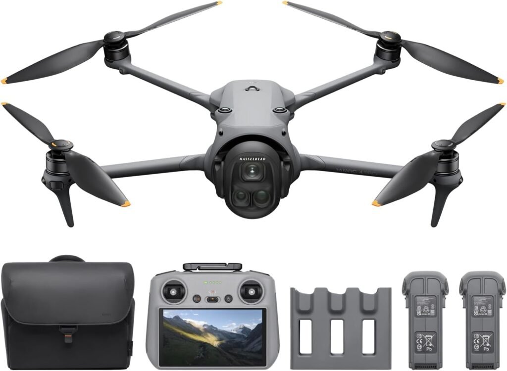 DJI Mavic 4 Pro Fly More Combo, Drohne mit DJI RC 2, Flaggschiff Triple Kamera Drohne mit 100 MP 4/3-CMOS-Hasselblad-Kamera, 30 km Videoübertragung, 51 Min. max. Flugzeit, Ladestation und mehr