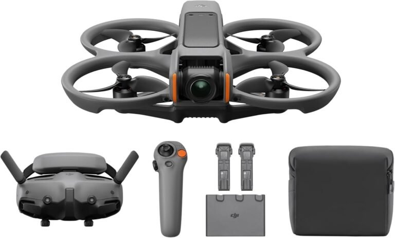DJI Avata 2 Fly More Combo (3 Akkus), FPV-Drohne mit 4K-Kamera, 69 Minuten max. Flugzeit, Akrobatik auf Tastendruck, Kameradrohne mit Goggles 3 und RC Motion 3, mit Propellerschutz