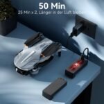 B16 GPS Drohne mit Kamera 4K für Erwachsene, Bürstenloser Motor, 5G FPV RC- Quadrocopter mit Auto Rückkehr & Auto Folgen, Flugzeit 50 Minuten, C0 Faltbar Drohne für Anfänger, unter 249g