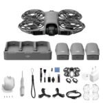 DJI Neo 2 Fly More Combo mit Zubehör (nur Drohne), 4K-Drohne für Einsteiger, Start und Landung auf der Handfläche, Gestensteuerung, ActiveTrack, Omnidirektionale Hinderniserkennung (Neo 2 Combo)