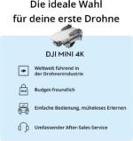 DJI Mini 4K Camera Drohnen Combo mit 4K UHD Kamera für Erwachsene, 3-Achsen-Gimbal-Stabilisierung, 10 km Videoübertragung, Autom. Rückkehr, windstabil, 2 Akkus 62 min Flugzeit, QuickShots, Unter 249g