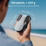 B16 GPS Drohne mit Kamera 4K für Erwachsene, Bürstenloser Motor, 5G FPV RC- Quadrocopter mit Auto Rückkehr & Auto Folgen, Flugzeit 50 Minuten, C0 Faltbar Drohne für Anfänger, unter 249g