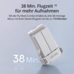 DJI Mini 3 Fly More Combo (DJI RC) – Ultraleichte, Faltbare Mini Drohne mit Kamera 4K HDR, Bis zu 114 Min Flugzeit (3 Akkus), Vertikalaufnahmen, 3-Achsen-Gimbal, 10 km HD-Übertragung, C0