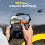 Holy Stone HS360S Drohne mit 4K Kamera und GPS, 5G WiFi Bildübertragung, 3KM Reichweite, Follow Me, Auto-Rückkehr, 20 Min Flugzeit, faltbar, unter 249g, für Anfänger & Erwachsene, C0