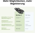 DJI Neo 2 (nur Drohne), Leicht und Faltbar, Start und Landung auf der Handfläche, Gestensteuerung, ActiveTrack, Omnidirektionale Hinderniserkennung, 4K-Drohne für Einsteiger