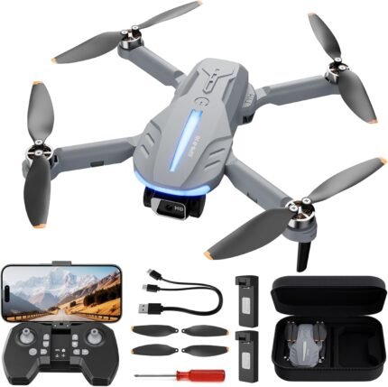 B16 GPS Drohne mit Kamera 4K für Erwachsene, Bürstenloser Motor, 5G FPV RC- Quadrocopter mit Auto Rückkehr & Auto Folgen, Flugzeit 50 Minuten, C0 Faltbar Drohne für Anfänger, unter 249g