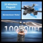 TL16LCD Drohne mit Kamera 4K, FPV Drohne mit LCD Fernbedienung für Anfänger Automatische Rückkehr Follow Me 5G Echtzeitübertragung GPS Drohnen RC Faltbare Drone für Erwachsene