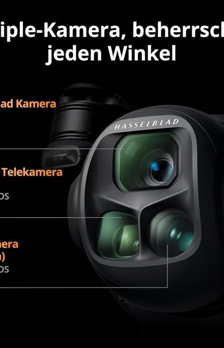 DJI Mavic 4 Pro Fly More Combo, Drohne mit DJI RC 2, Flaggschiff Triple Kamera Drohne mit 100 MP 4/3-CMOS-Hasselblad-Kamera, 30 km Videoübertragung, 51 Min. max. Flugzeit, Ladestation und mehr