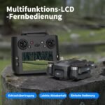 TL16LCD Drohne mit Kamera 4K, FPV Drohne mit LCD Fernbedienung für Anfänger Automatische Rückkehr Follow Me 5G Echtzeitübertragung GPS Drohnen RC Faltbare Drone für Erwachsene