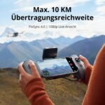 Potensic ATOM 2 GPS Drohne mit Kamera, 4K HDR-Video, 8K Foto, 10KM Übertragung, < 249g, 3-Achsen-Gimbal, AI-Folgen/AI-Nacht/QuickShots/Vertikale Aufnahmen, 3 Akkus 96 Min. Flugzeit, C0, für Erwachsene