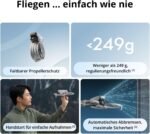 DJI Flip – Mini Drohne mit Kamera 4K Für Erwachsene, unter 249g, Follow-Me, 13 km HD-Übertragung, Handstart, Automatische Rückkehr, 31 Min Flugzeit, Kompakte Drohne mit Kamera Für Reise & Alltag