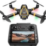 GPS Drohne mit kamera 4K für Erwachsene und Kinder (Bildschirmfernsteuerung)Drone die dir folgt,Zwei Intelligente Akkus,2 Stück Batterien Lange Flugzeit,Auto Rückkehr,Bürstenloser Motor,Unter 249g,C0