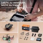 GPS Drohne mit kamera 4K für Erwachsene und Kinder (Bildschirmfernsteuerung)Drone die dir folgt,Zwei Intelligente Akkus,2 Stück Batterien Lange Flugzeit,Auto Rückkehr,Bürstenloser Motor,Unter 249g,C0