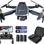 800 Meter Langstrecken-Überlebens-Bürstenloser Motor Drohne mit 84-minütiger Super-Langzeit-Flugzeit, 4K HD-Kamera-Drohne, CHUBORY A77 WiFi Quadrokopter, Autofolgen, Automatische Schwebung (3 Akkus)