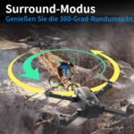 TL16LCD Drohne mit Kamera 4K, FPV Drohne mit LCD Fernbedienung für Anfänger Automatische Rückkehr Follow Me 5G Echtzeitübertragung GPS Drohnen RC Faltbare Drone für Erwachsene